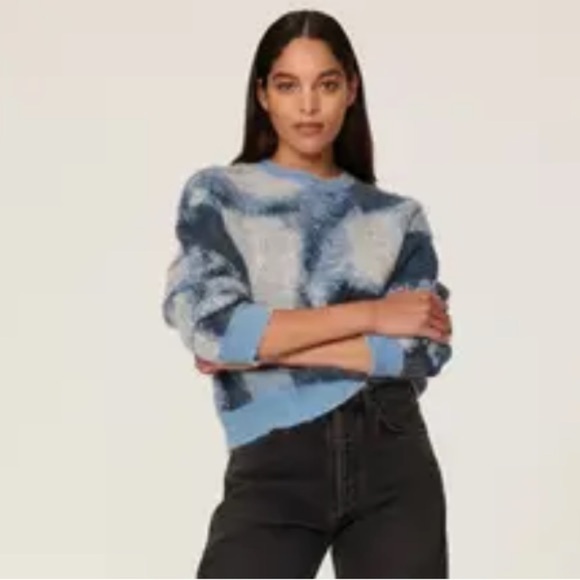 The Kooples Color Block Blue Fade Sweater